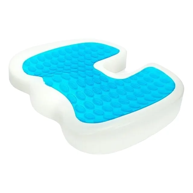 Asiento Gel Ortopédica Memoria Viscoelástico Auto Oficina