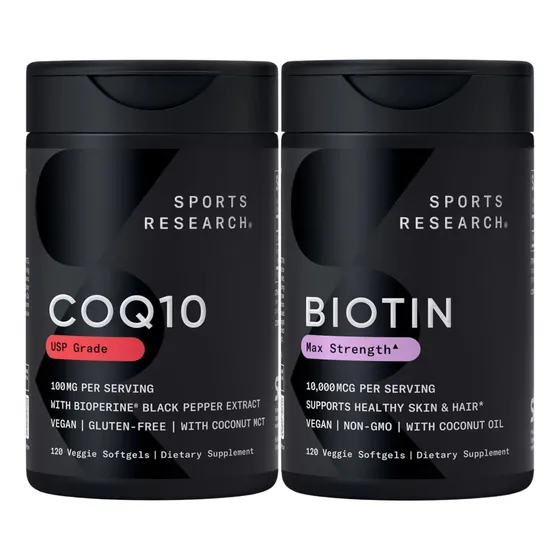 Suplementos Kit Biotin Y Coq10 Sports Research