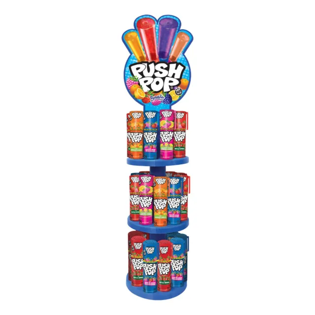 Display Pirulito Push Pop - Torre Com 30 Unidades De 15g