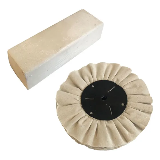 Kit Para Pulir Paño Plegado Natural + Pasta Blanca Entera