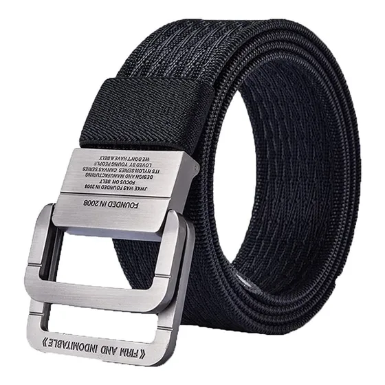 Correa De Nailon Cinturon Táctico De Doble Anillo Ajustable 