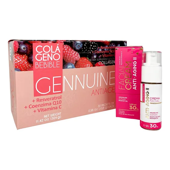 Tratamiento Antiage Crema Facial + Colágeno Hidrolizado