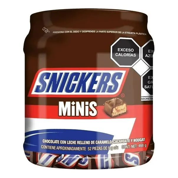 Mini Snickers 50 Piezas