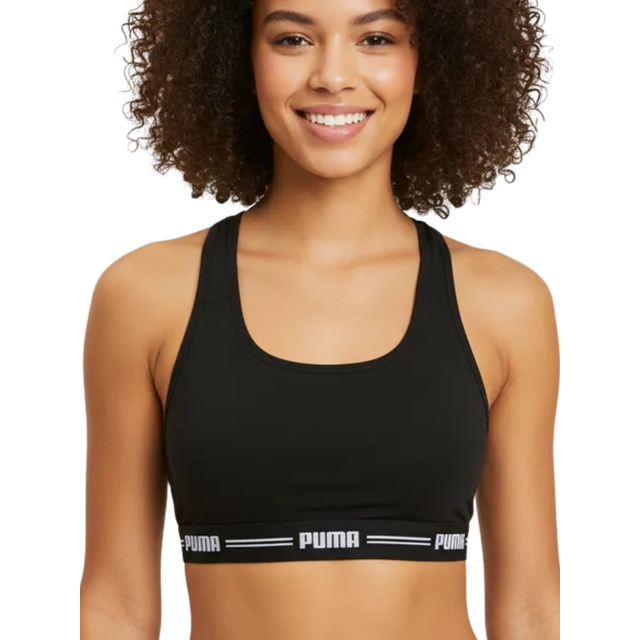 Top Puma Nadador Feminino Sem Bojo Algodão Fitness Academia