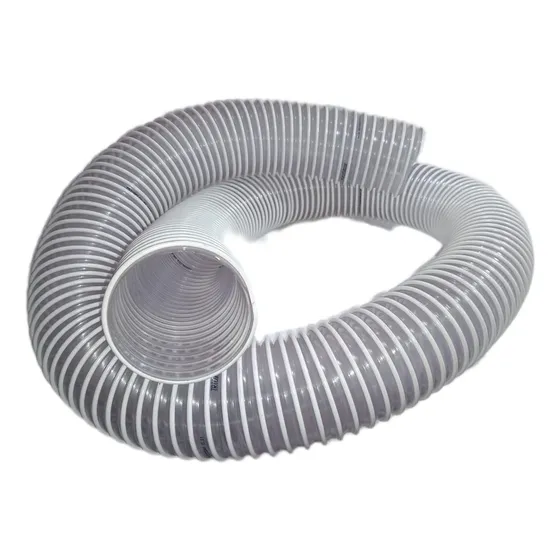 Manguera Pvc Asp. Aserrin Viruta 102 Mm ( 4 Pulgadas) X 4 Mt Color Blanco