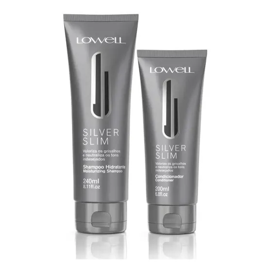 Lowell Kit Silver Slim Shampoo 240ml + Condicionador 200ml