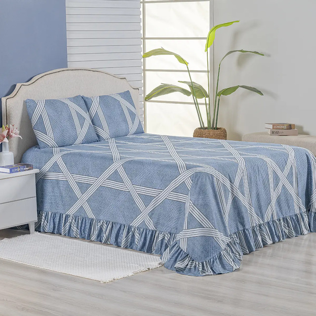 Colcha Premium Queen 3 Peças Percal 400 Fios Toque Macio