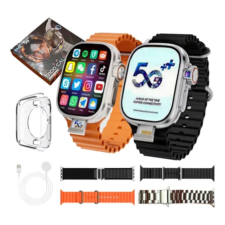 Smartwatch Bml B100 Call 5g Amoled 64gb 4gb Ram Gps Tela 2.02  Prata Mesh