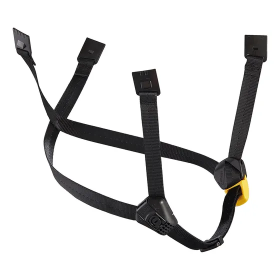 Barbiquejo Petzl Dual Cascos Vertex/strato Repuesto Largo Color Negro/amarillo