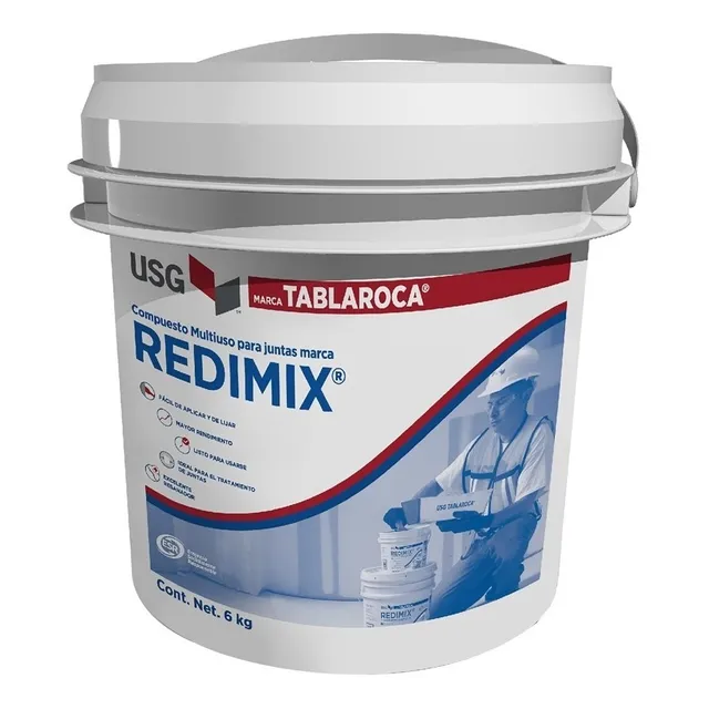 Usg Redimix Compuesto Multiuso Para Juntas Blanco 6 Kg