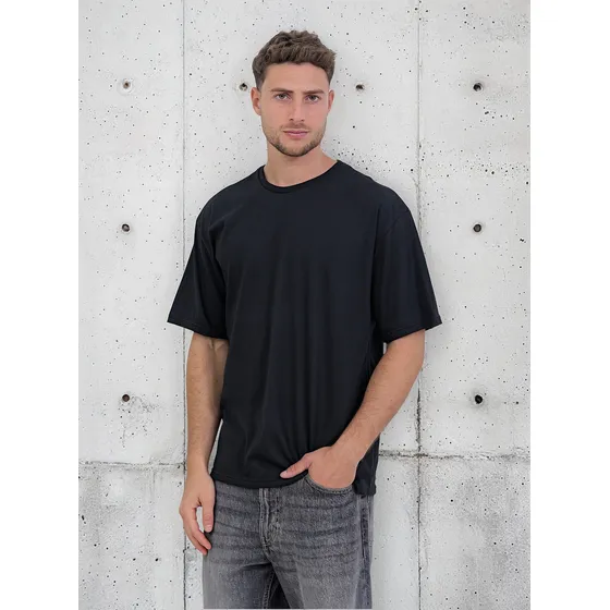 Remera Vilo Oversize Hombre Lisa Algodon