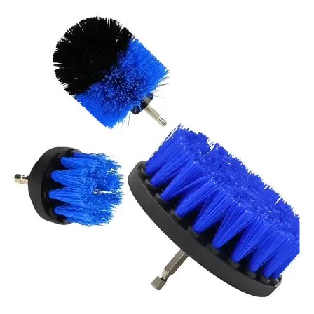 Escovas Limpeza Pesada Encaixa Parafusadeira Furadeira Geral Azul