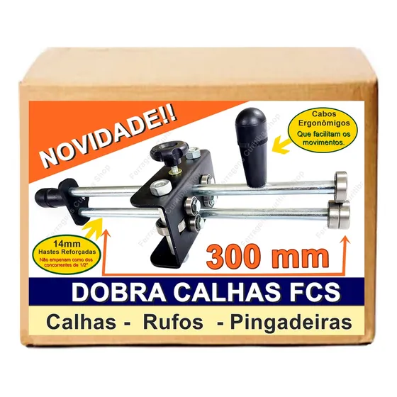 Dobra Calhas 300mm - Ferramenta Manual P/ Calhas E Rufos