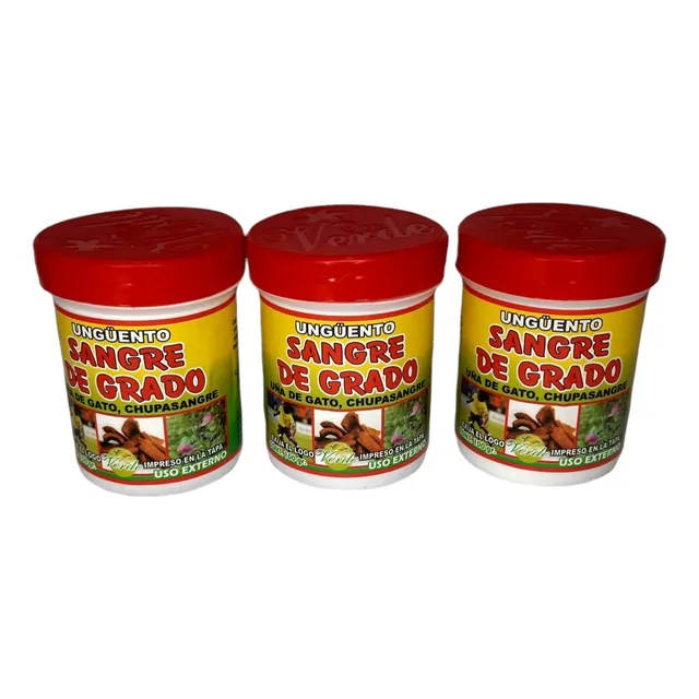 Sangre De Grado Frotación En Pote De 100 Gr.(pack De3 Potes)