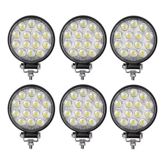 Kit 6 Faros 14 Leds Auxiliar Auto Camioneta 4x4 Universal