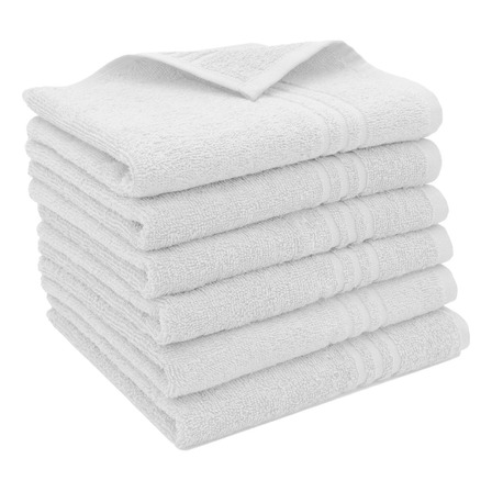 Toalla Peluquería 100% Algodón 65x45 Cm Pack X6 100gr Hotel Toalla Peluquería 100% Algodón 65x45 Cm Pack X6 100gr Hotel