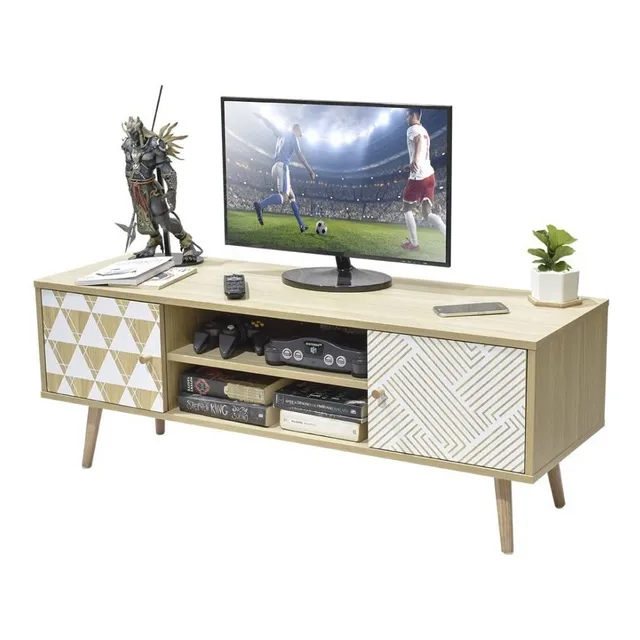 Mueble Con Repisa Para Tv Retro Vintage 120 Cm Mesa Para Tv