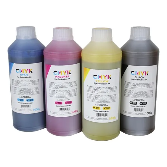 Tintas Para Sublimar Cmyk - Blue Heat - Pack 4 Litros - 4 Pz Tinta 4 Colores