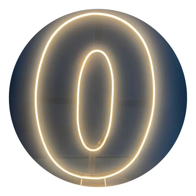 Painel Led Neon Número Decoração Festas 50cm 110/220v