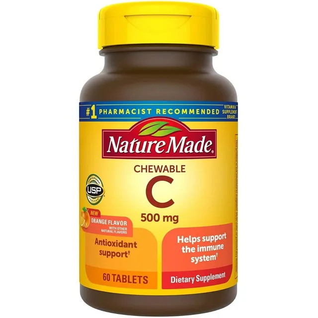 Vitamina C 500 Mg Nature Made 60 Tabletas