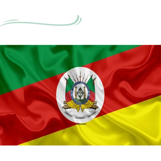 Bandeira Estado Do Rio Grande Do Sul Rs 1,50x0,90mt Nylon