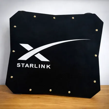 Case Starlink Mini Pvc - Imãs 66mm De Alta Fixação Preta Preto