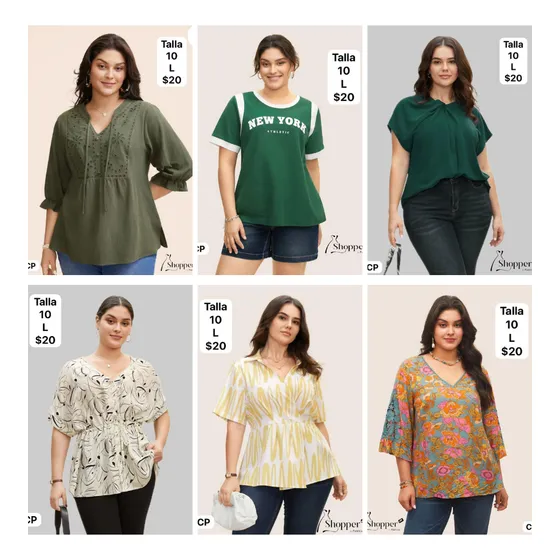 Blusas Franelas Sueters Para Dama Talla L (plus)