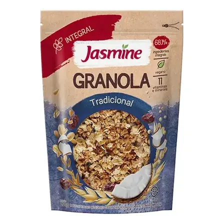 Granola Jasmine Integral tradicional em pacote 1 kg