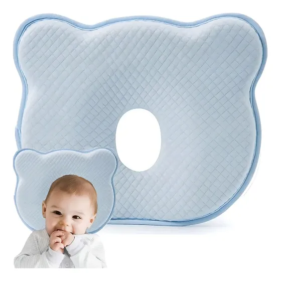 Almohada Para Bebe Memory Foam Aizo Azul