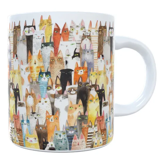 Mug Taza Pocillo Regalo Cafe Gatos Animales