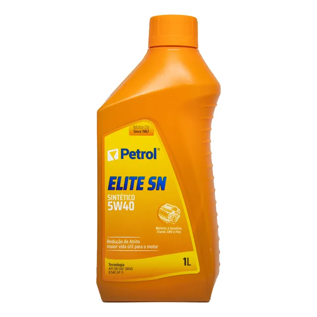 Óleo De Motor Petrol Elite 5w40 Sn Sintético Elite 1l
