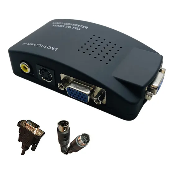 Convertidor Vga/s-video/av A Vga M Adaptador Maketheone