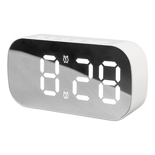 Reloj Despertador Con Espejo, Pantalla Led, 5 Niveles De Bri Reloj Despertador Con Espejo, Pantalla Led, 5 Niveles De Bri