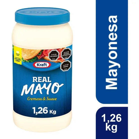 Mayonesa Kraft Real Mayo Regular Pote 1262g