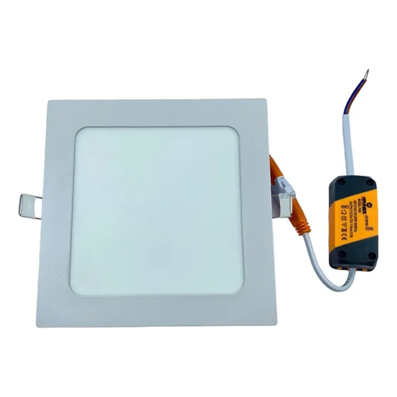 Empotrable Cuadrada 9w 3000k 85/265v Hammer