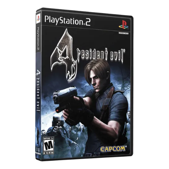 Resident Evil 4 Com Manual Midia Com Verniz - Ps2