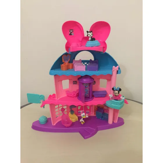 Casa De Minnie Con Accesorios Fisher Price Perfecto Estado