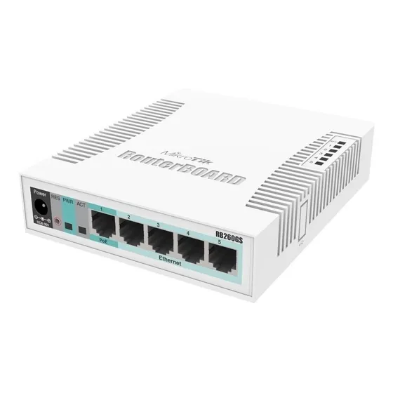 Switch MikroTik RB260GS serie Soho