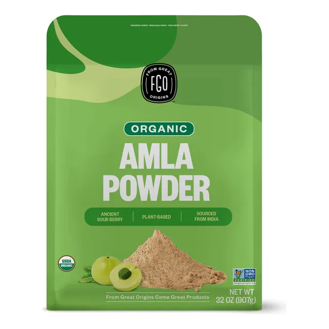 Fgo Polvo De Amla Orgánico - 32oz, Grosella Espinosa India O