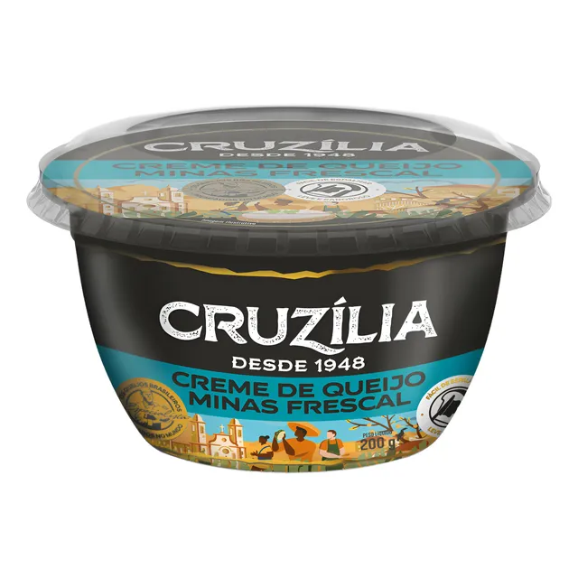 Creme De Queijo Minas Frescal Cruzilia Pote 200g - Cremosooo