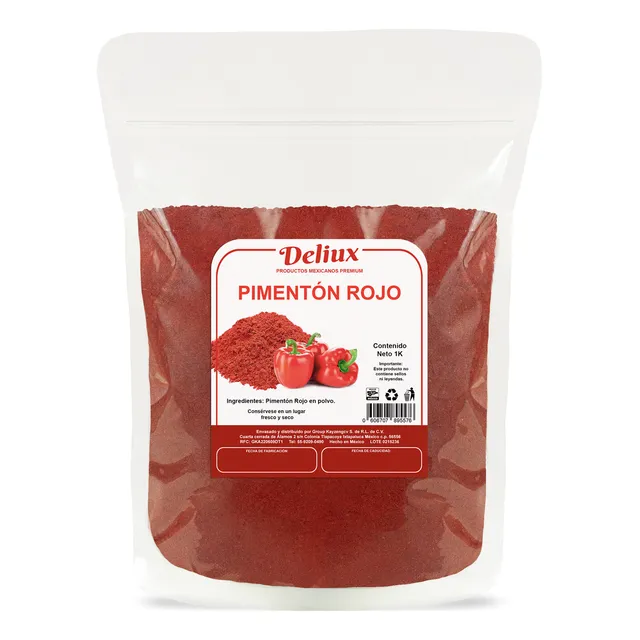 Pimentón Español Rojo Paprika 1kg Condimento Deliux