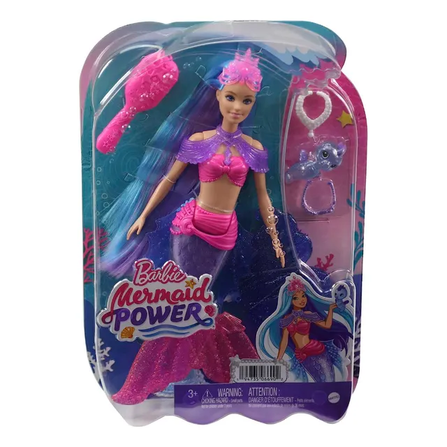 Muñeca Barbie Malibu Mascota Caballito De Mar Y Accesor 1mi