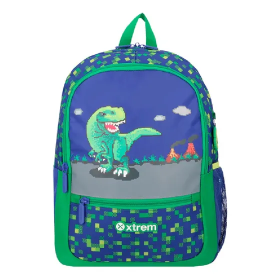 Mochila Para Niños Logan 5xt Con Cierre Color Azul Xtrem