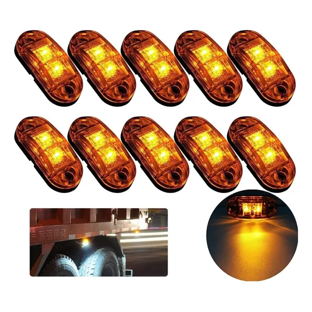 Luces Laterales Foco Posición Carril Universal Led 12v24x10
