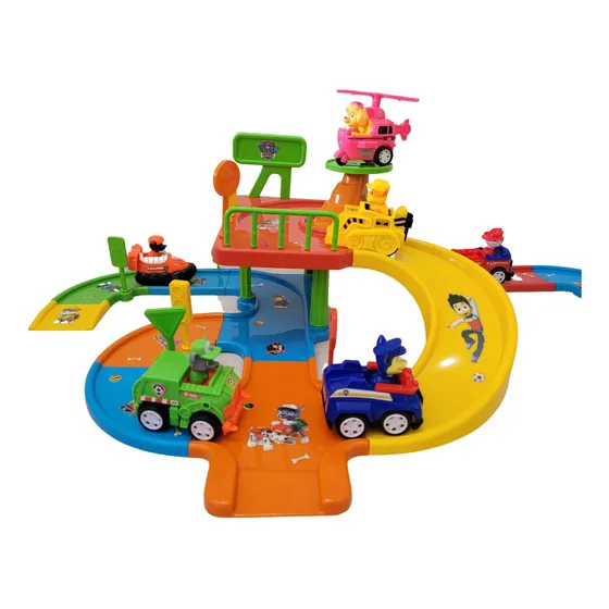 Kit Pista Com 6 Carrinhos Patrulha Canina 
