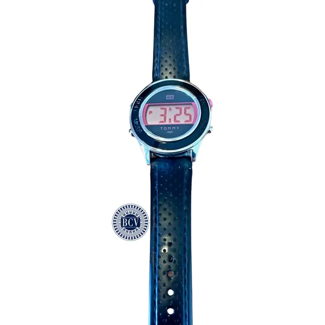 Reloj Tommy Hilfiger Unisex Acero Inox. W/r 30 Mts Negro
