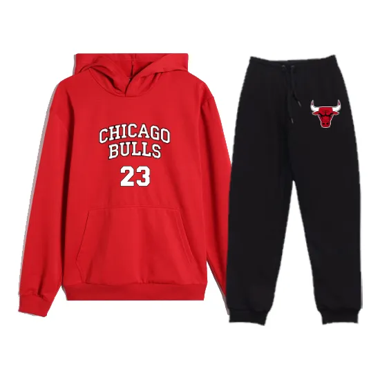 Conjunto Deportivo Chicago / Canguro + Pantalon Rojo Lisa 10