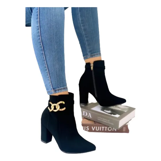Botines Negros De Salir Para Damas 