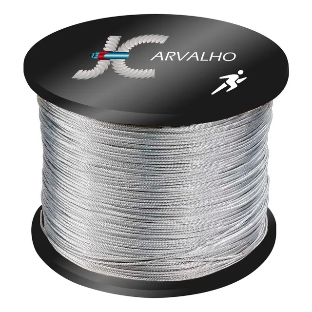 50m Cabo De Aço 5/16 8mm 6x19 P/ Cadeira Suspensa Balancim