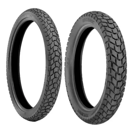 Par Pneu T&c 110/80-18 + 90/90-21 Dt Xlr Xtz C/c Technic